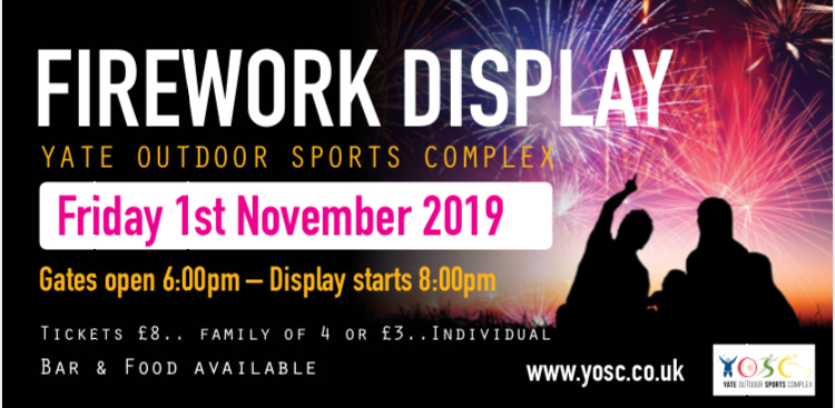 Fireworks Display 1st November 2019